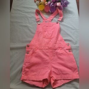 Kids Pink Overalls